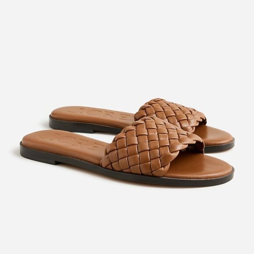 J.Crew Georgina woven sandals in leather - Picture 3 of 5